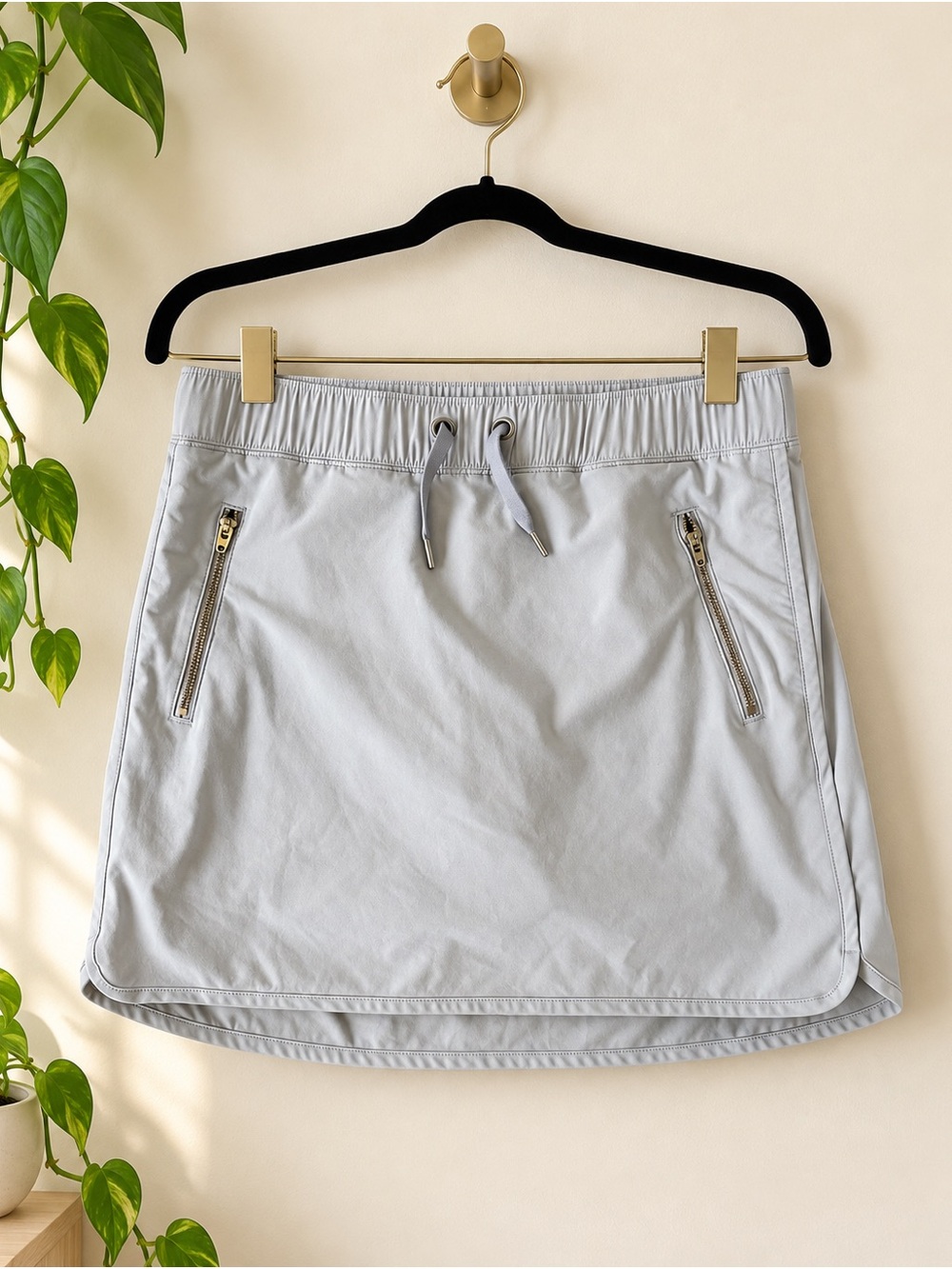 Athleta Gray Athletic Skort Built In Shorts Size S